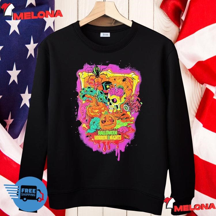 おくらいりHALLOWEEN2024 Halloween Horror Nights 2024 HHN33 Logo Ensemble Pullover