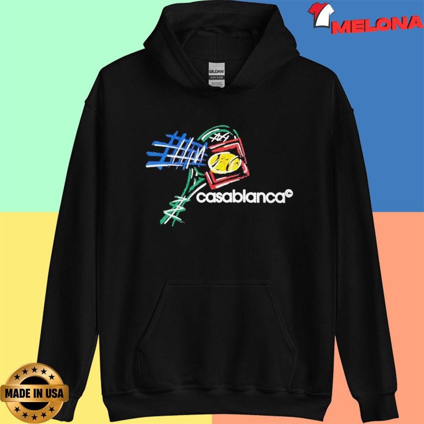 【CASABLANCA】CROQUIS DE TENNIS EMBROIDEREDパーカー Official Casablanca Croquis De Tennis Shirts, hoodie