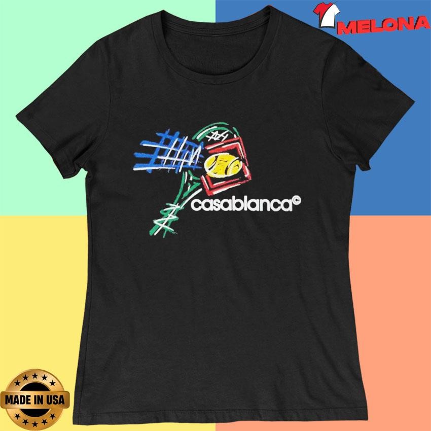 【CASABLANCA】CROQUIS DE TENNIS EMBROIDEREDパーカー Official Casablanca Croquis De Tennis Shirts, hoodie